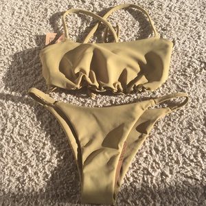 NWT amazing large olive designer bikini